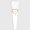 Цветочный Конус "Golden Heart" (30 шт.) - #111 Белый